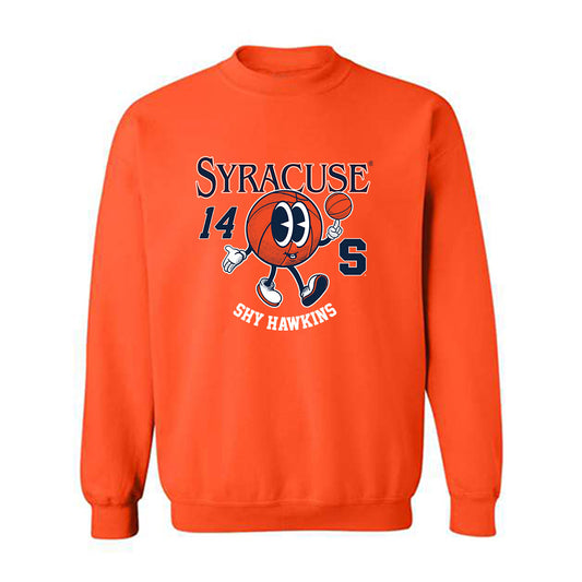 Syracuse - NCAA Women's Basketball : Shy Hawkins - Fashion Shersey Crewneck Sweatshirt-0