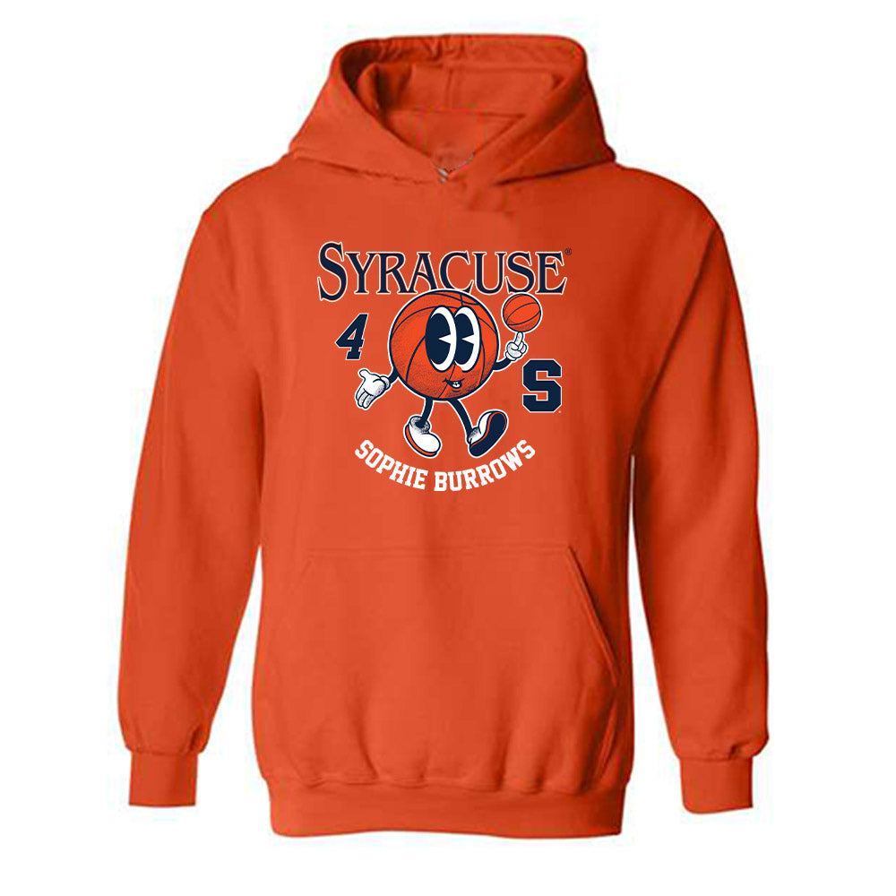 Syracuse - NCAA Women's Basketball : Sophie Burrows - Fashion Shersey Hooded Sweatshirt-0