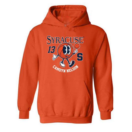 Syracuse - NCAA Women's Basketball : Camdyn Nelson - Fashion Shersey Hooded Sweatshirt-0