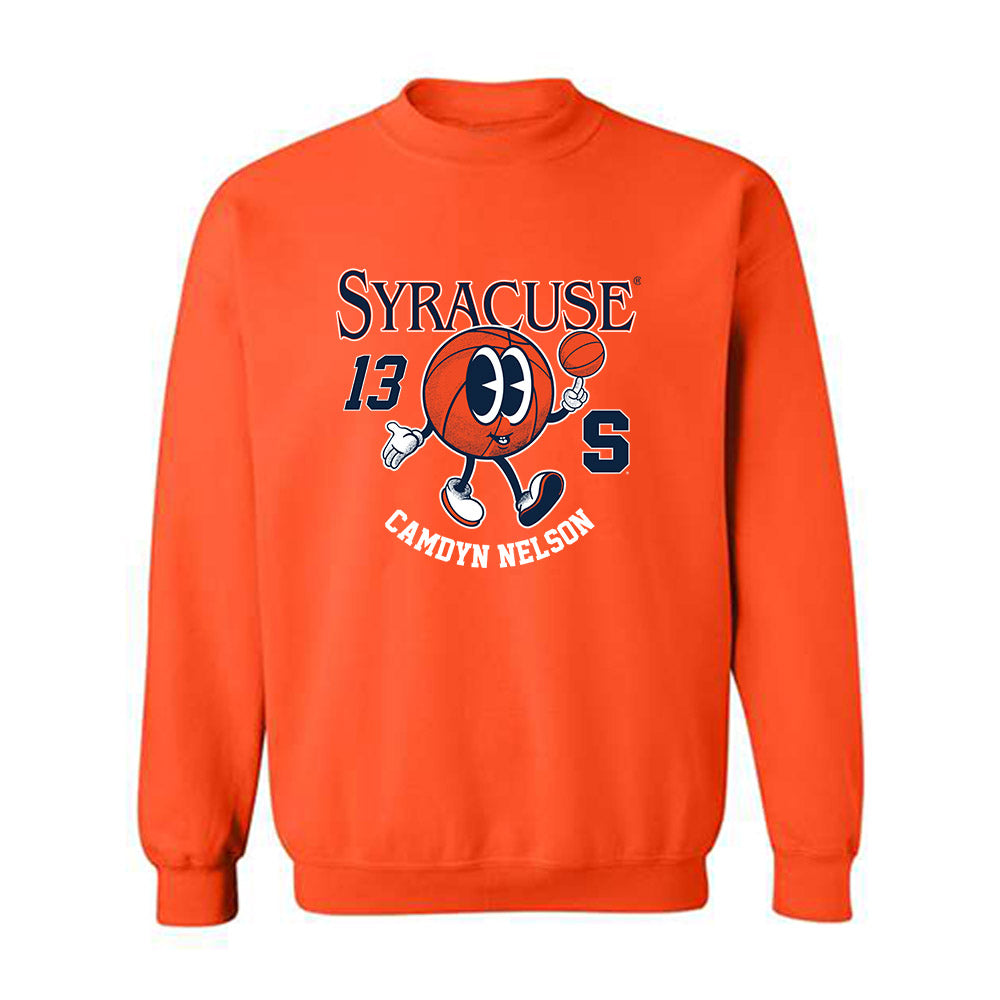 Syracuse - NCAA Women's Basketball : Camdyn Nelson - Fashion Shersey Crewneck Sweatshirt-0