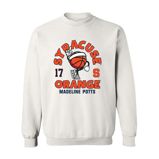Syracuse - NCAA Women's Basketball : Madeline Potts - Fashion Shersey Crewneck Sweatshirt-0
