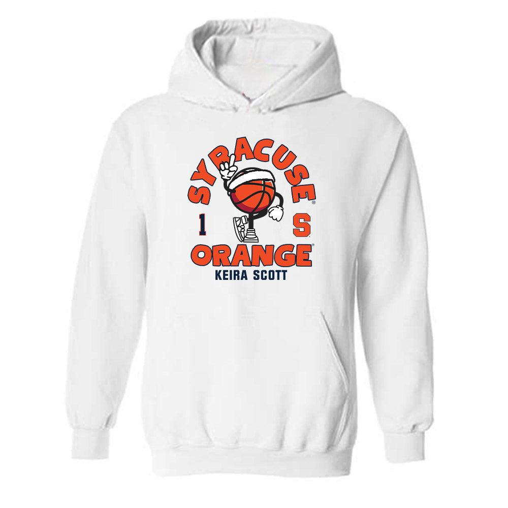 Syracuse - NCAA Women's Basketball : Keira Scott - Fashion Shersey Hooded Sweatshirt-0