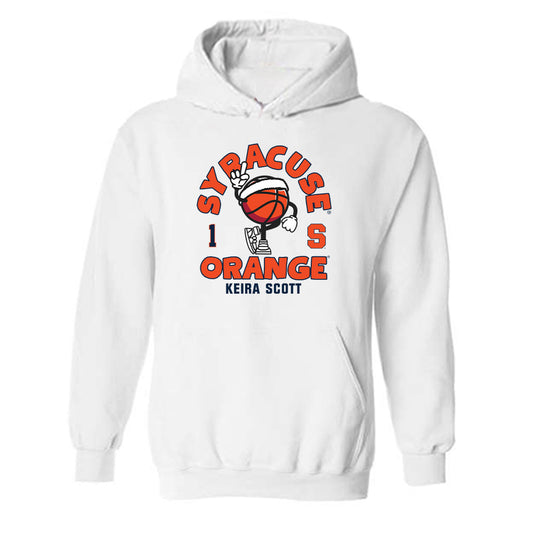 Syracuse - NCAA Women's Basketball : Keira Scott - Fashion Shersey Hooded Sweatshirt-0