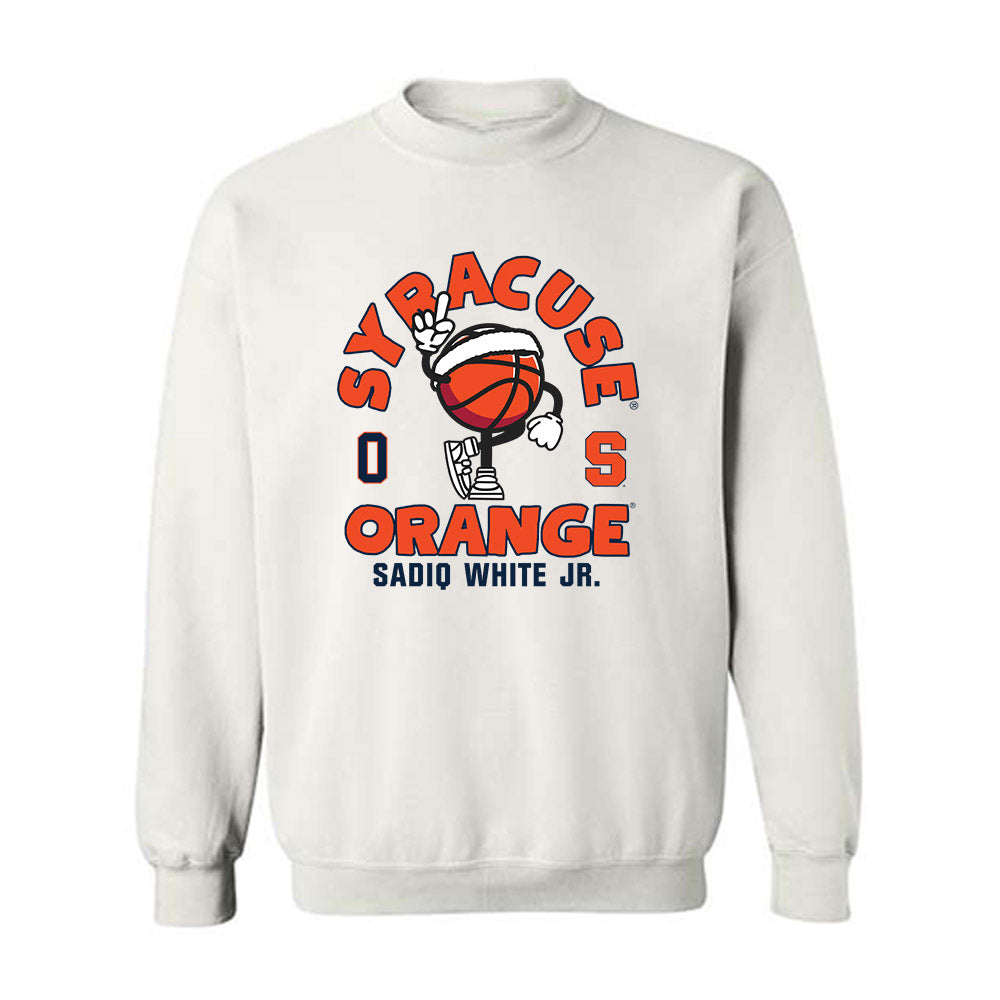 Syracuse - NCAA Men's Basketball : Sadiq White Jr. - Fashion Shersey Crewneck Sweatshirt-0