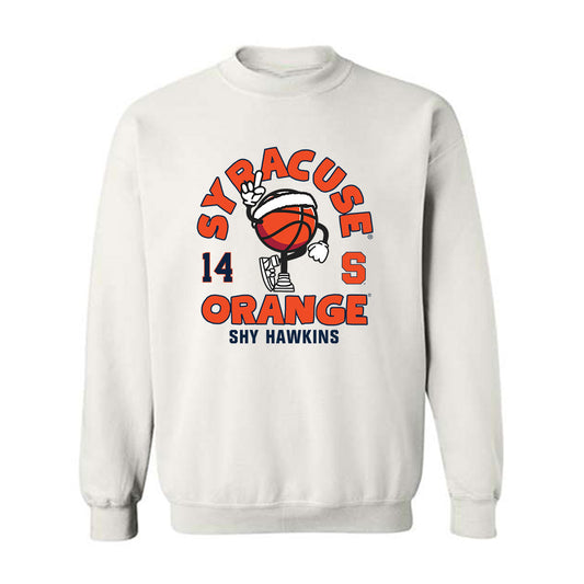 Syracuse - NCAA Women's Basketball : Shy Hawkins - Fashion Shersey Crewneck Sweatshirt-0