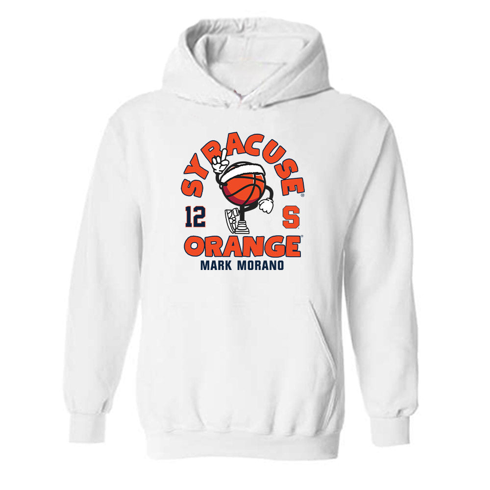 Syracuse - NCAA Men's Basketball : Mark Morano - Fashion Shersey Hooded Sweatshirt-0