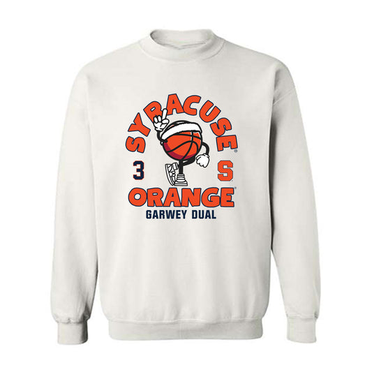 Syracuse - NCAA Men's Basketball : Garwey Dual - Fashion Shersey Crewneck Sweatshirt-0