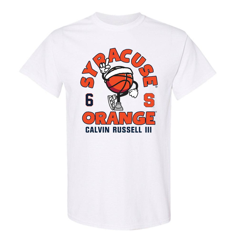 Syracuse - NCAA Men's Basketball : Calvin Russell III - Fashion Shersey T-Shirt-0