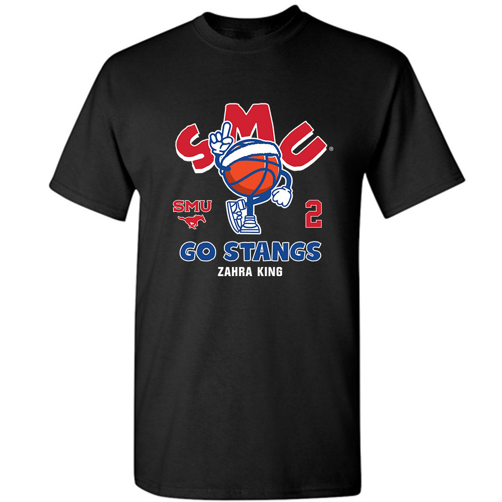 SMU - NCAA Women's Basketball : Zahra King - Fashion Shersey T-Shirt-0