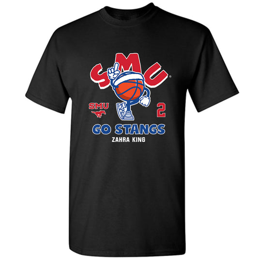 SMU - NCAA Women's Basketball : Zahra King - Fashion Shersey T-Shirt-0