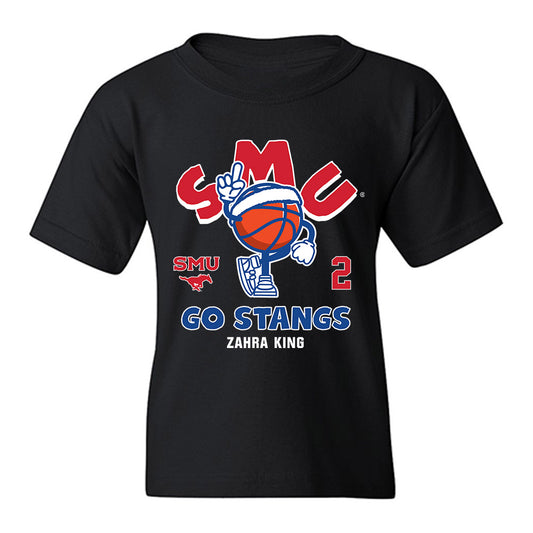 SMU - NCAA Women's Basketball : Zahra King - Fashion Shersey Youth T-Shirt-0