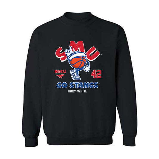 SMU - NCAA Women's Basketball : Roxy White - Fashion Shersey Crewneck Sweatshirt-0