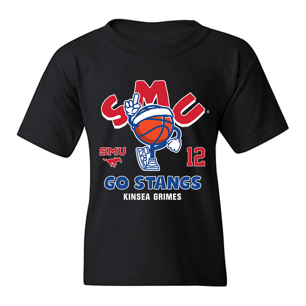 SMU - NCAA Women's Basketball : Kinsea Grimes - Fashion Shersey Youth T-Shirt-0