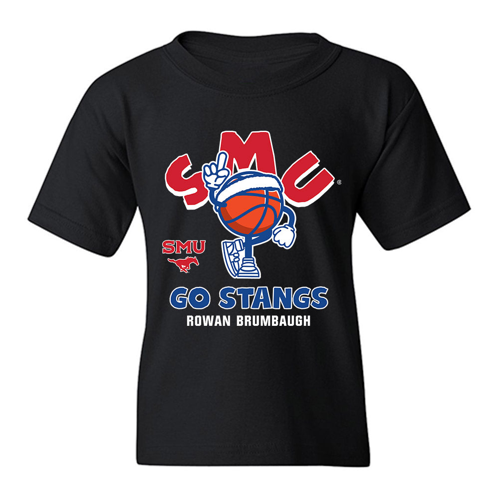 SMU - NCAA Men's Basketball : Rowan Brumbaugh - Fashion Shersey Youth T-Shirt-0