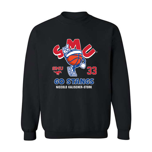 SMU - NCAA Men's Basketball : Niccolo Kalischer-Stork - Fashion Shersey Crewneck Sweatshirt-0