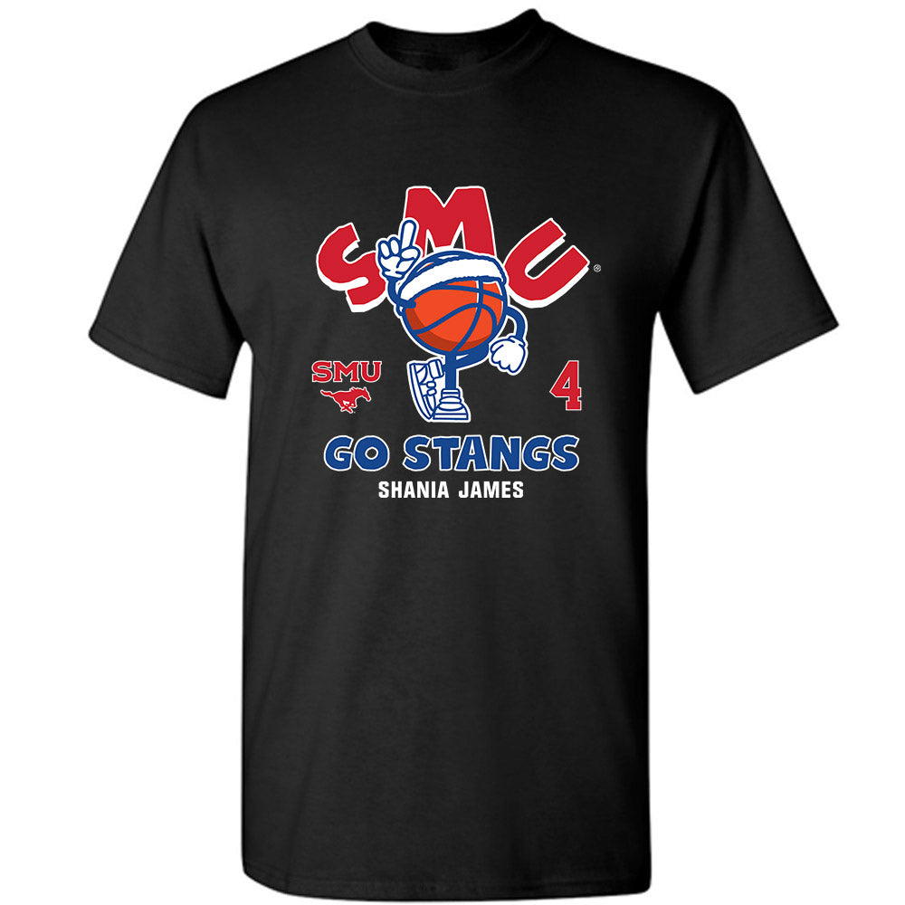 SMU - NCAA Women's Basketball : Shania James - Fashion Shersey T-Shirt-0