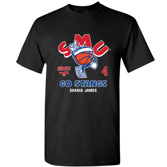 SMU - NCAA Women's Basketball : Shania James - Fashion Shersey T-Shirt-0