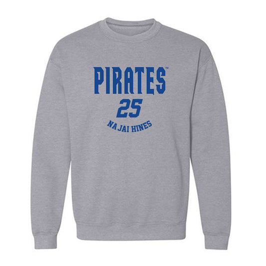 Seton Hall - NCAA Men's Basketball : Na'Jai Hines - Fashion Shersey Crewneck Sweatshirt-0