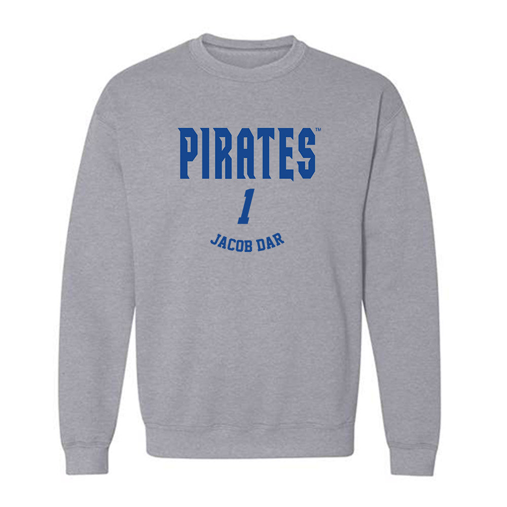 Seton Hall - NCAA Men's Basketball : Jacob Dar - Fashion Shersey Crewneck Sweatshirt-0
