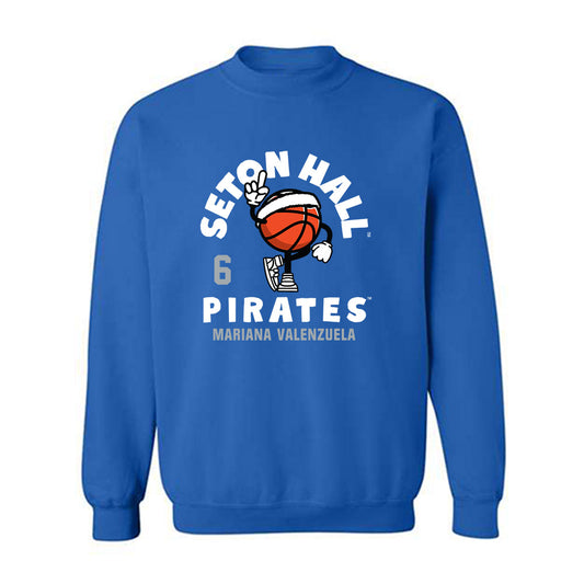 Seton Hall - NCAA Women's Basketball : Mariana Valenzuela - Fashion Shersey Crewneck Sweatshirt-0