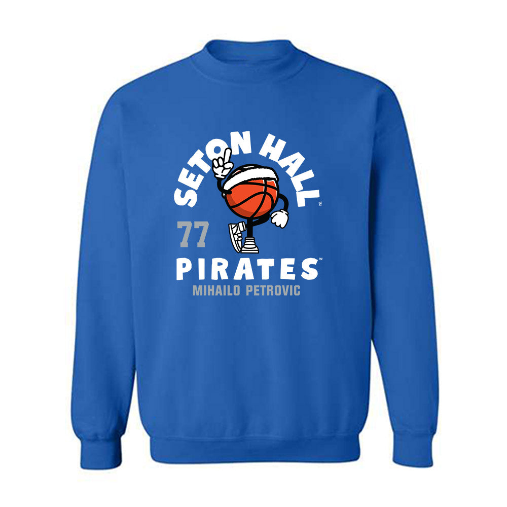 Seton Hall - NCAA Men's Basketball : Mihailo Petrovic - Fashion Shersey Crewneck Sweatshirt-0