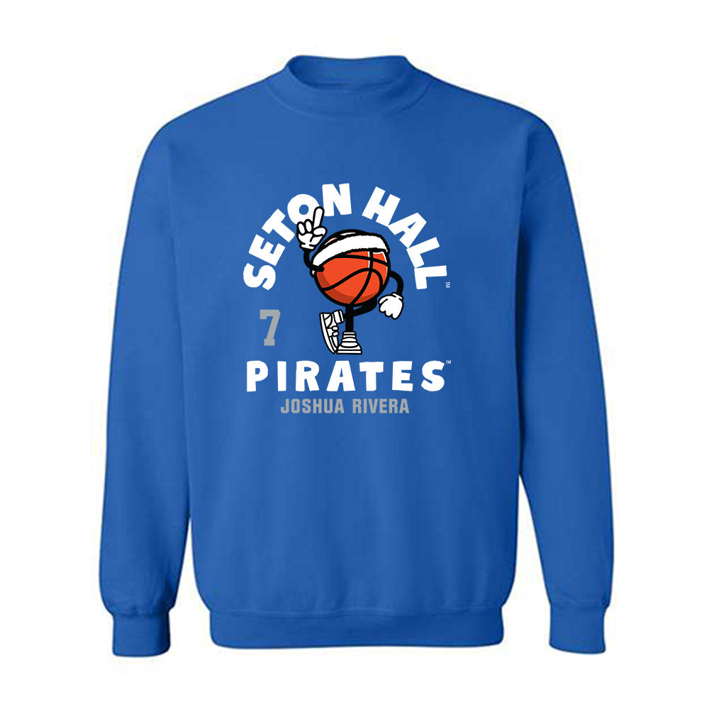 Seton Hall - NCAA Men's Basketball : Joshua Rivera - Fashion Shersey Crewneck Sweatshirt-0