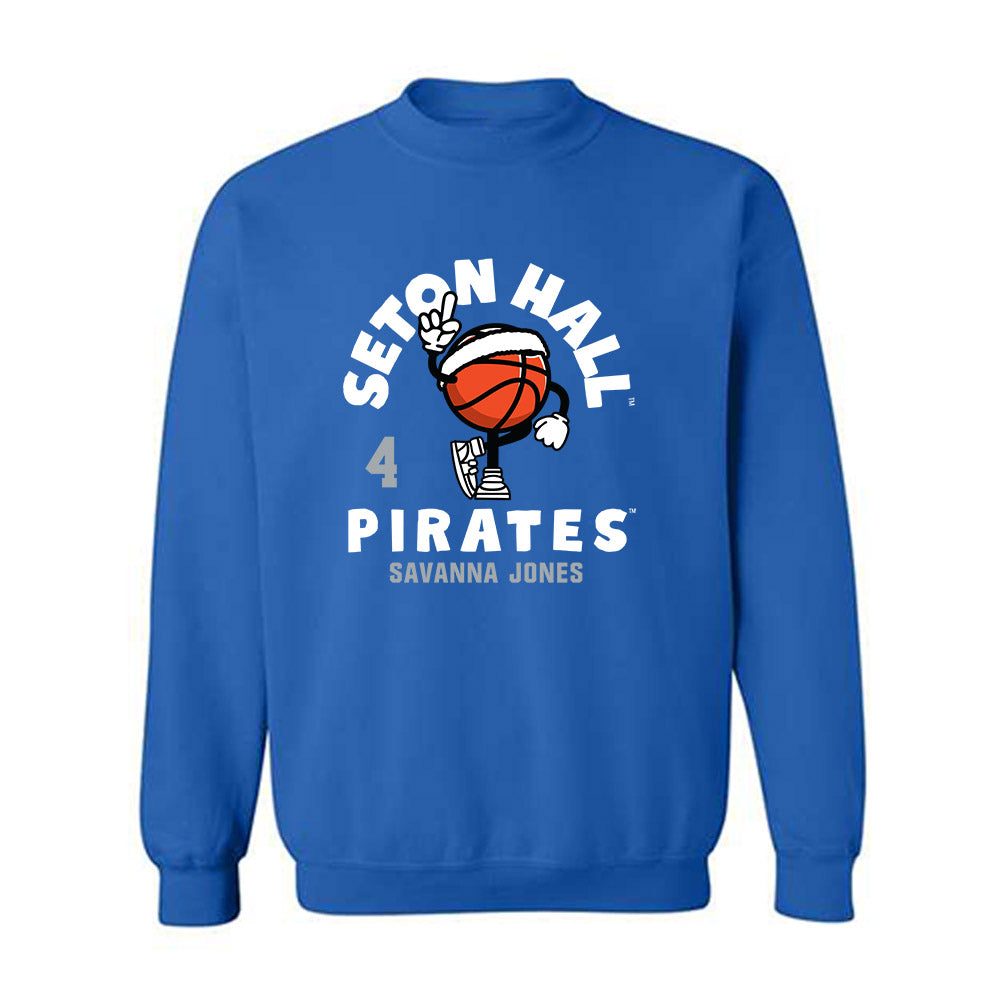 Seton Hall - NCAA Women's Basketball : Savanna Jones - Fashion Shersey Crewneck Sweatshirt-0