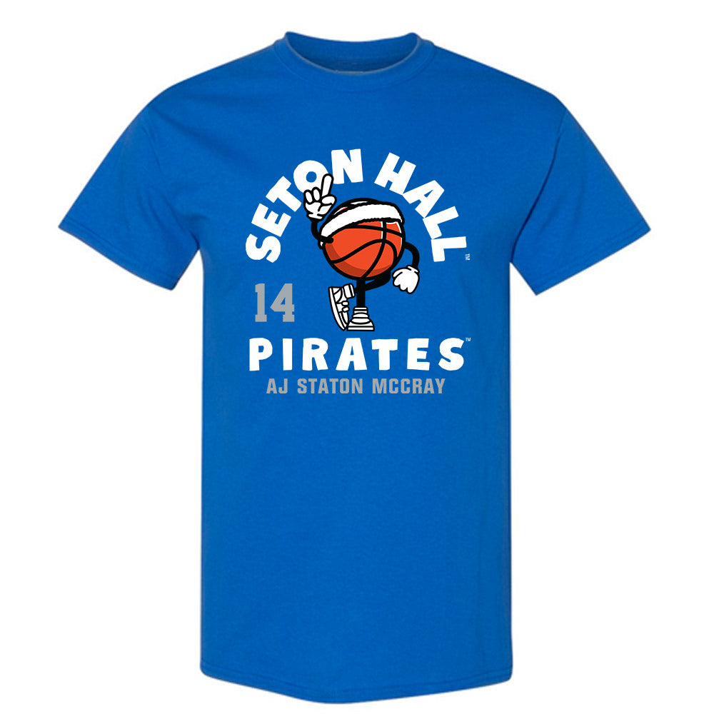 Seton Hall - NCAA Men's Basketball : AJ Staton McCray - Fashion Shersey T-Shirt-0