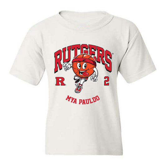 Rutgers - NCAA Women's Basketball : Mya Pauldo - Fashion Shersey Youth T-Shirt-0