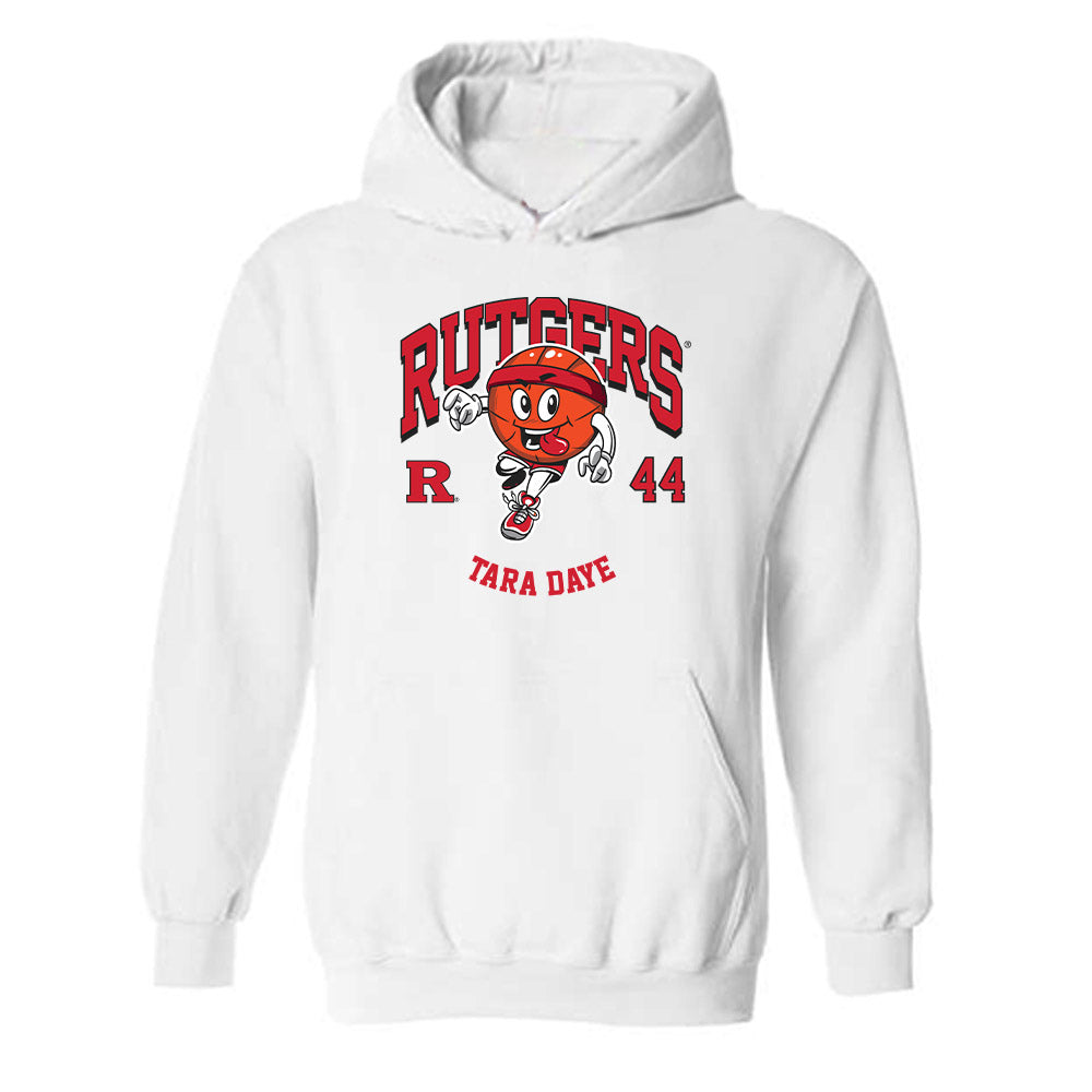 Rutgers - NCAA Women's Basketball : Tara Daye - Fashion Shersey Hooded Sweatshirt-0