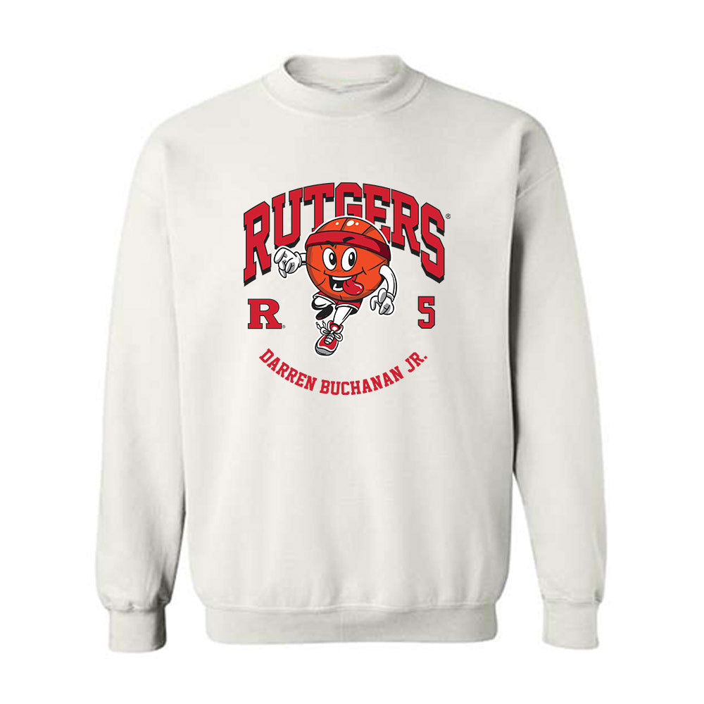 Rutgers - NCAA Men's Basketball : Darren Buchanan Jr. - Fashion Shersey Crewneck Sweatshirt-0