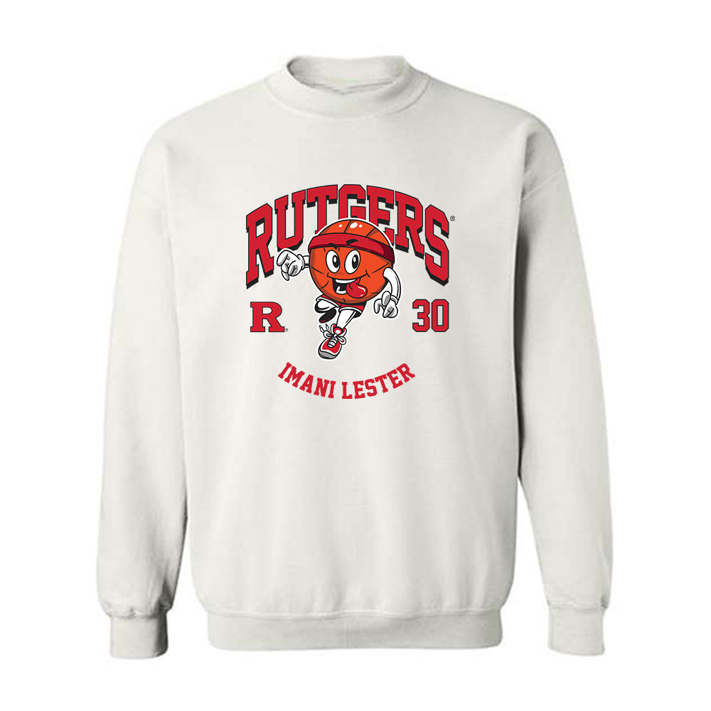 Rutgers - NCAA Women's Basketball : Imani Lester - Fashion Shersey Crewneck Sweatshirt-0