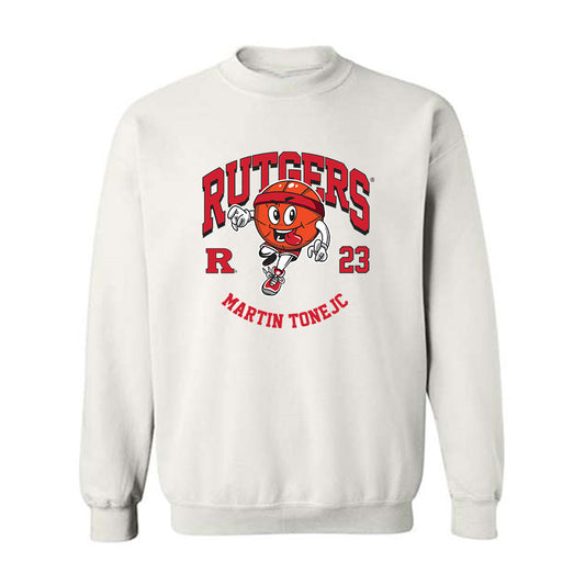 Rutgers - NCAA Men's Basketball : Martin Tonejc - Fashion Shersey Crewneck Sweatshirt-0