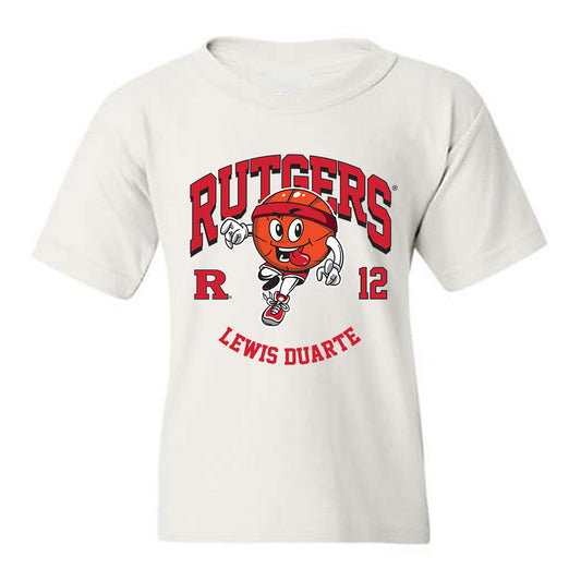 Rutgers - NCAA Men's Basketball : Lewis Duarte - Fashion Shersey Youth T-Shirt-0