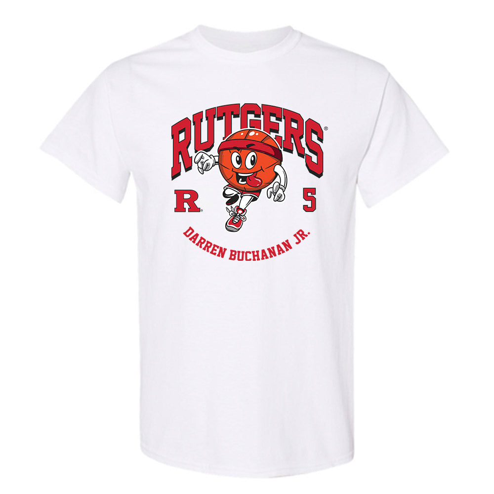 Rutgers - NCAA Men's Basketball : Darren Buchanan Jr. - Fashion Shersey T-Shirt-0