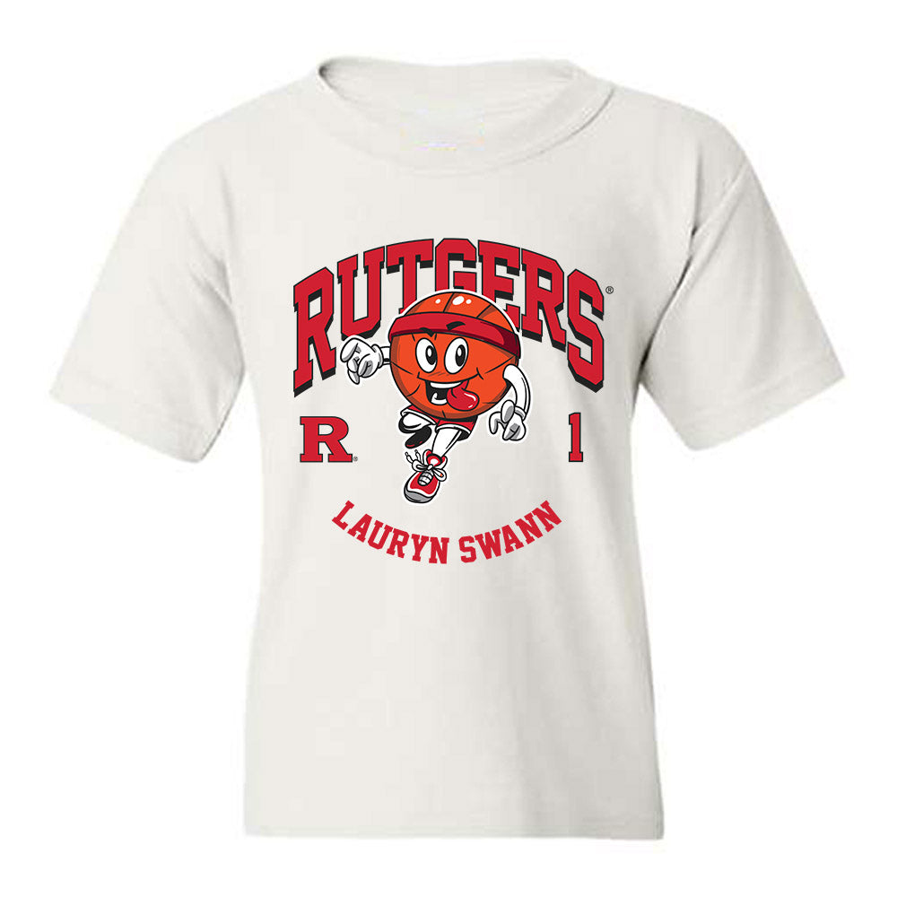 Rutgers - NCAA Women's Basketball : Lauryn Swann - Fashion Shersey Youth T-Shirt-0