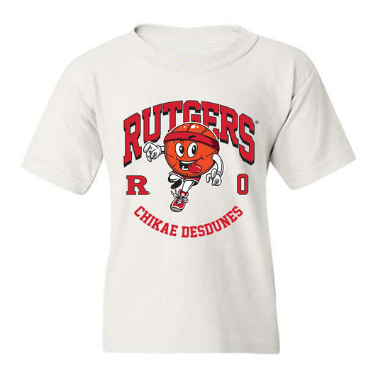 Rutgers - NCAA Women's Basketball : Chikae Desdunes - Fashion Shersey Youth T-Shirt-0