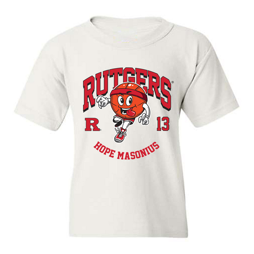 Rutgers - NCAA Women's Basketball : Hope Masonius - Fashion Shersey Youth T-Shirt-0