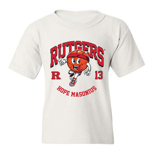 Rutgers - NCAA Women's Basketball : Hope Masonius - Fashion Shersey Youth T-Shirt-0