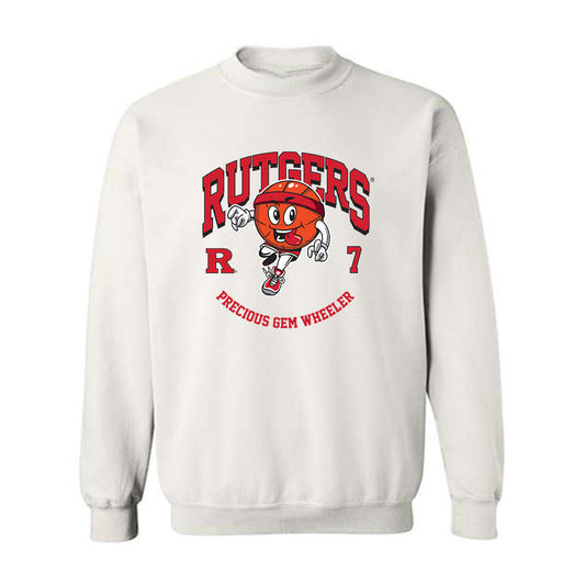 Rutgers - NCAA Women's Basketball : Precious Gem Wheeler - Fashion Shersey Crewneck Sweatshirt-0