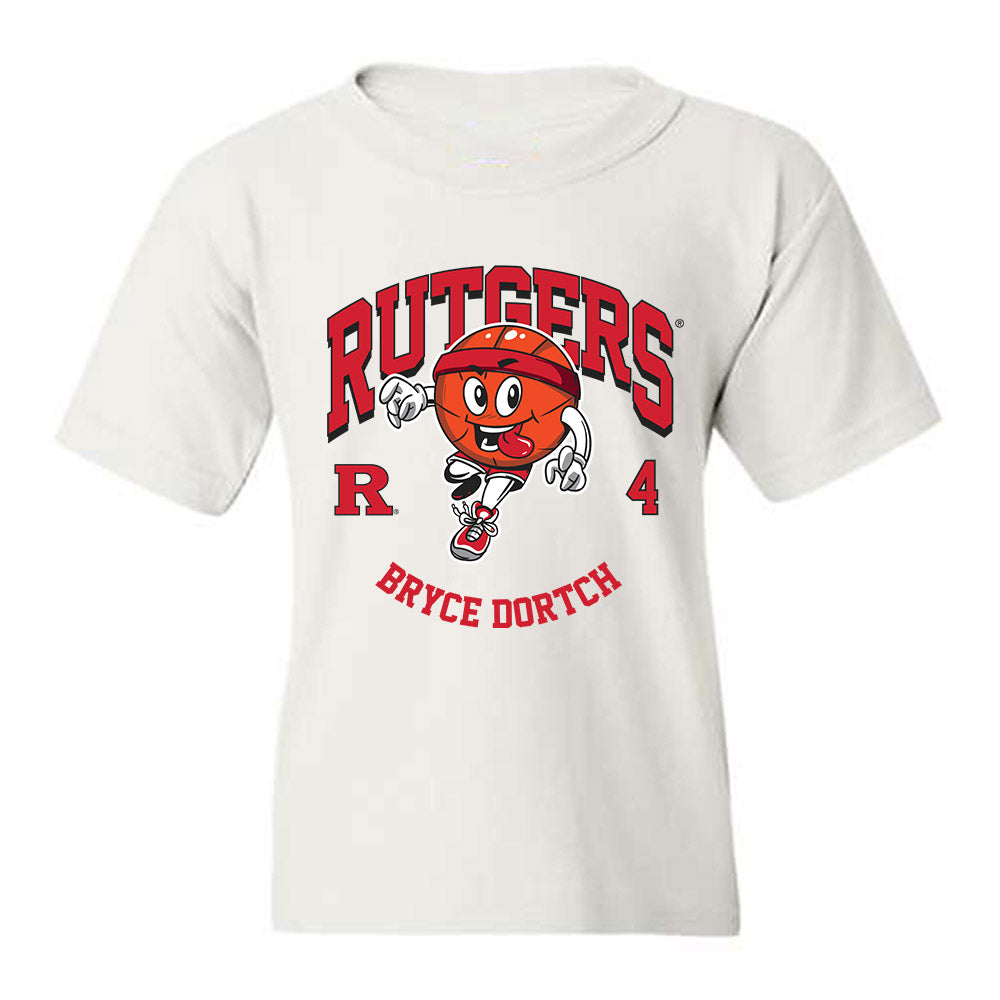Rutgers - NCAA Men's Basketball : Bryce Dortch - Fashion Shersey Youth T-Shirt-0