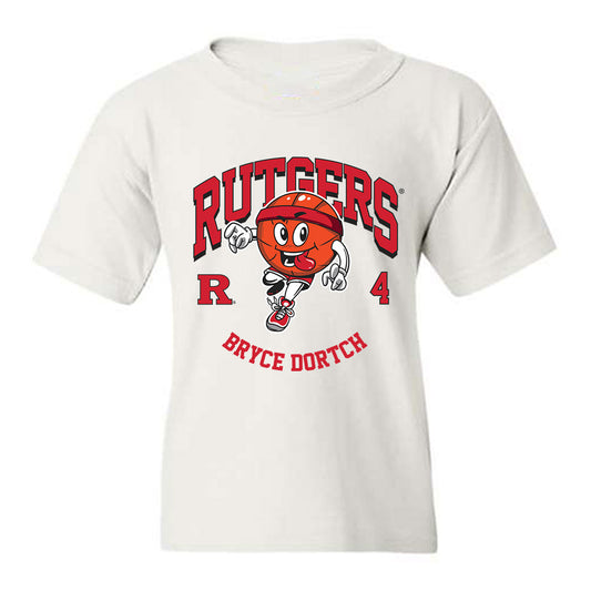 Rutgers - NCAA Men's Basketball : Bryce Dortch - Fashion Shersey Youth T-Shirt-0