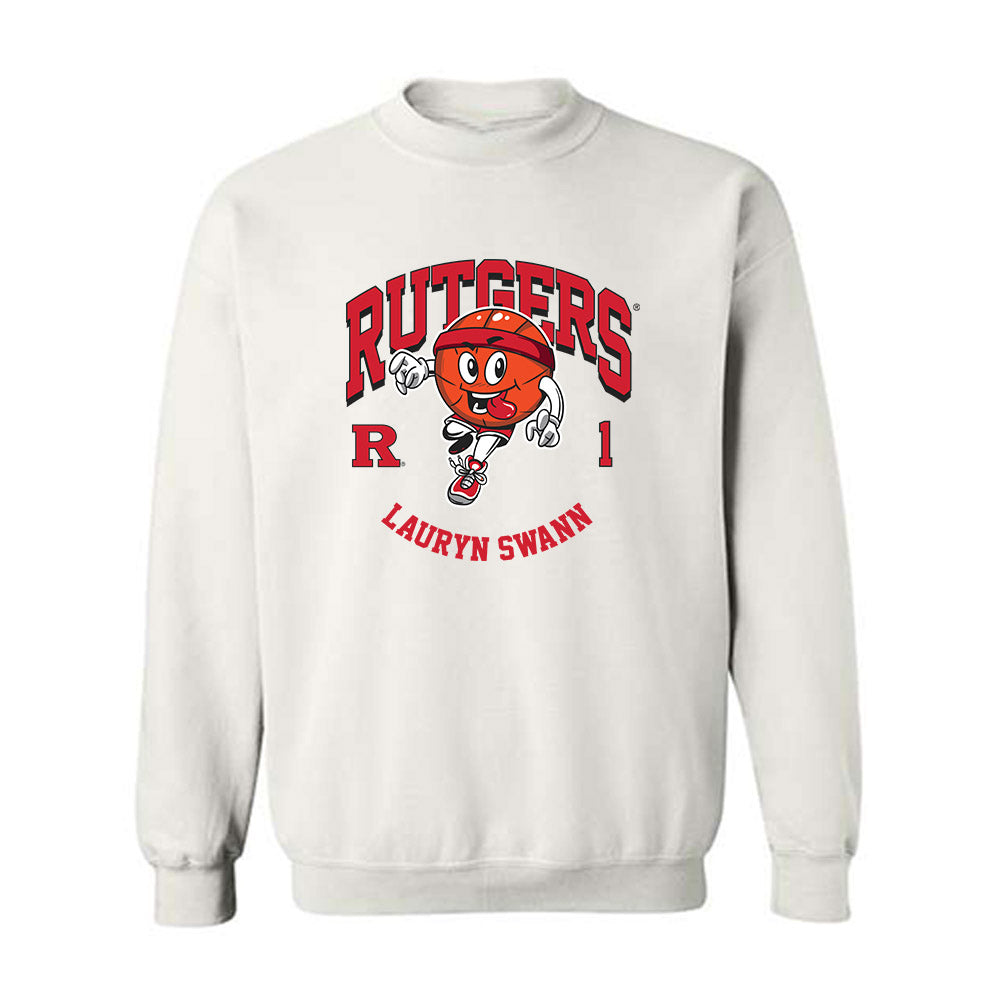 Rutgers - NCAA Women's Basketball : Lauryn Swann - Fashion Shersey Crewneck Sweatshirt-0