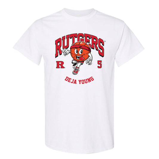 Rutgers - NCAA Women's Basketball : Deja Young - Fashion Shersey T-Shirt-0