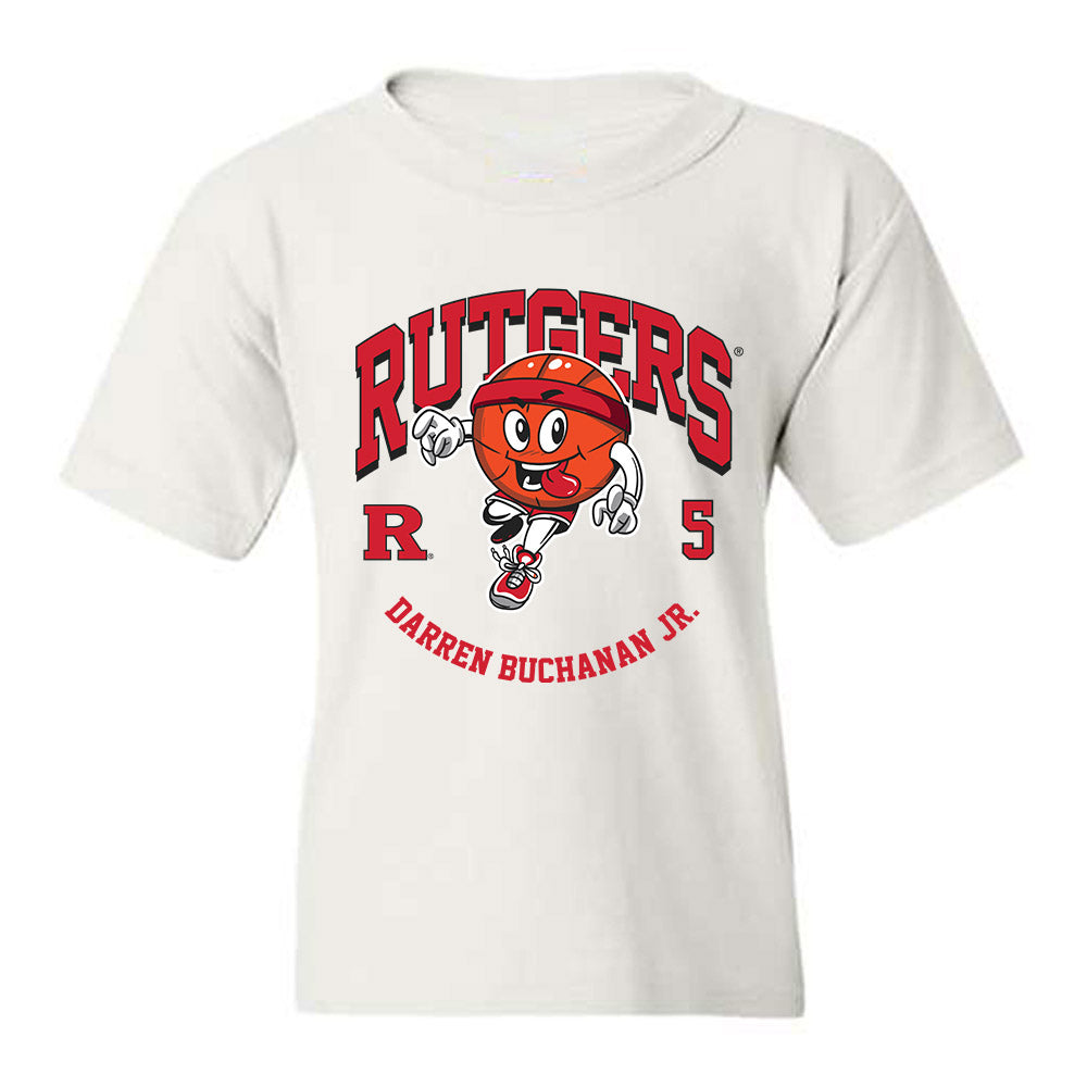 Rutgers - NCAA Men's Basketball : Darren Buchanan Jr. - Fashion Shersey Youth T-Shirt-0