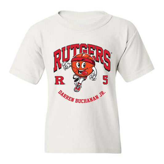 Rutgers - NCAA Men's Basketball : Darren Buchanan Jr. - Fashion Shersey Youth T-Shirt-0