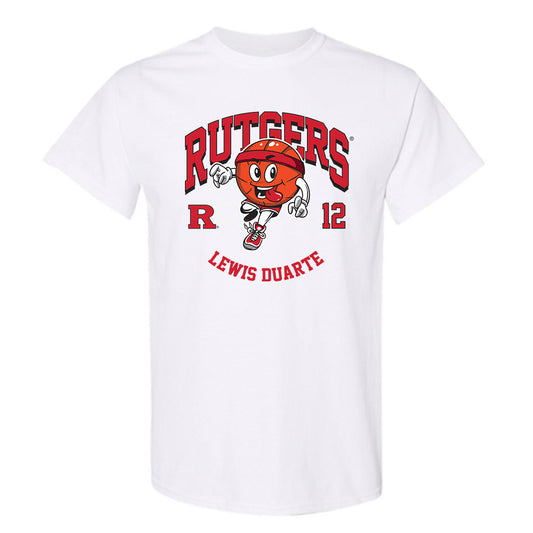 Rutgers - NCAA Men's Basketball : Lewis Duarte - Fashion Shersey T-Shirt-0