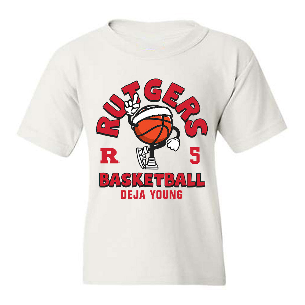 Rutgers - NCAA Women's Basketball : Deja Young - Youth T-Shirt-0