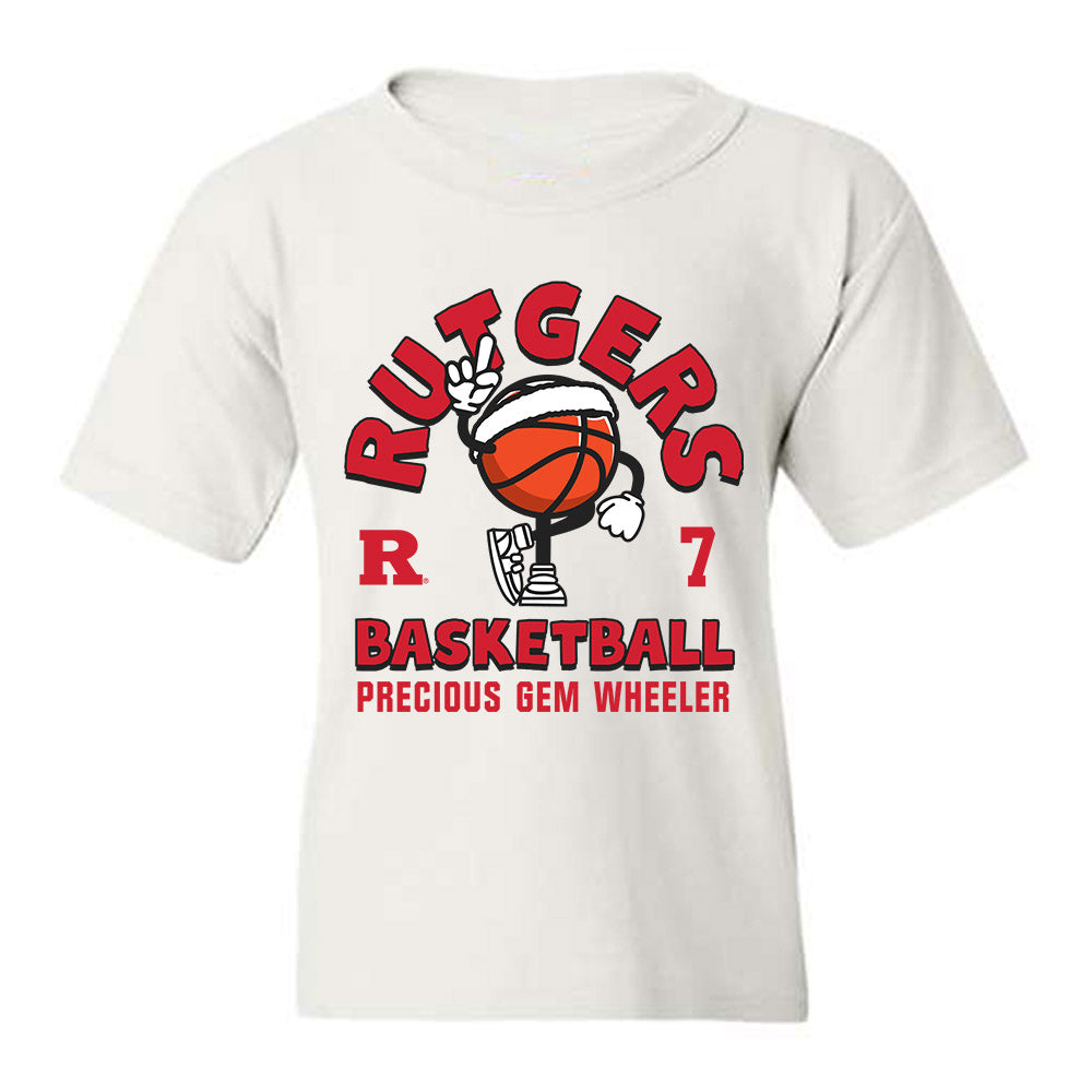 Rutgers - NCAA Women's Basketball : Precious Gem Wheeler - Youth T-Shirt-0