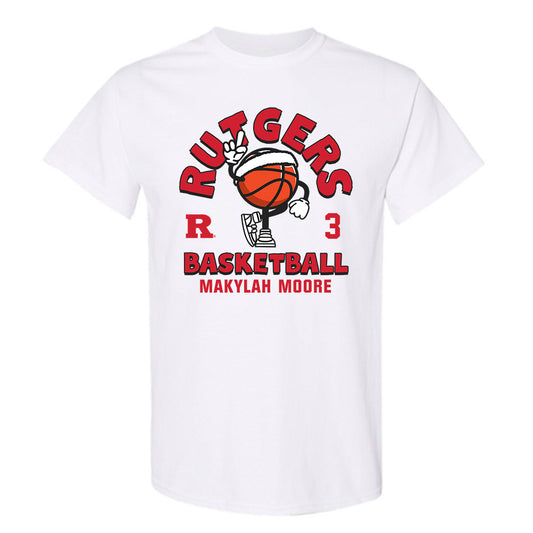 Rutgers - NCAA Women's Basketball : Makylah Moore - T-Shirt-0